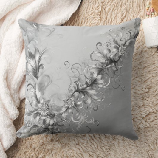 Modern Grey Decorative Pillow クッション (ブランケット)