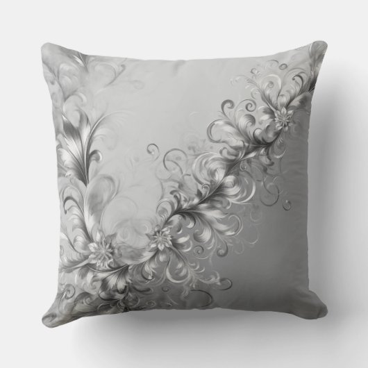 Modern Grey Decorative Pillow クッション (裏面)