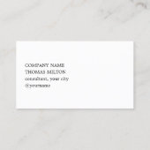 Modern Grey Faux Metal Black QR Code Bold 名刺 (裏面)