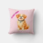 Modern Grooming Dog Personalized Collection クッション (正面)