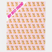 Modern Grooming Dog Personalized Collection フリースブランケット (正面)