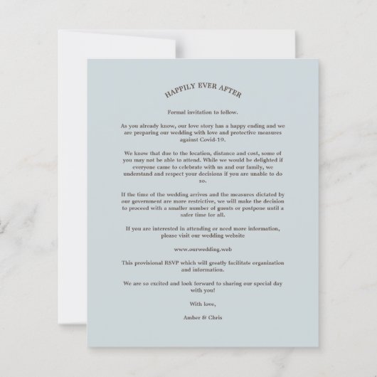 Modern Grunge Background Romantic Engaged Couple (裏面)