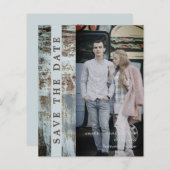 Modern Grunge Background Romantic Engaged Couple (正面/裏面)