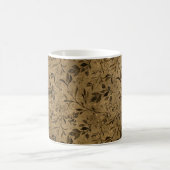 Modern Grunge Leaf Pattern - Coffee Mug コーヒーマグカップ (中央)