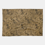 Modern Grunge Leaf Pattern - Kitchen Towel キッチンタオル (横)