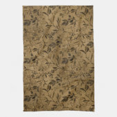 Modern Grunge Leaf Pattern - Kitchen Towel キッチンタオル (縦)