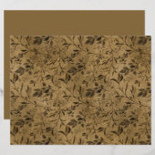 Modern Grunge Leaf Pattern Scrapbook Paper (正面/裏面)