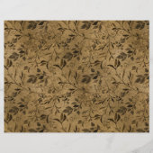 Modern Grunge Leaf Pattern Scrapbook Paper (正面)