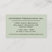 Modern Grunge Style Company 名刺 (裏面)