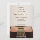 Modern Guitar Music Senior Recital 招待状 (正面)