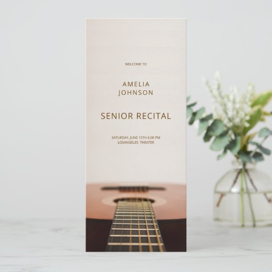 Modern Guitar Music Senior Recital Program List (スタンド正面)