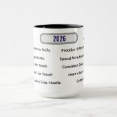 Modern Habit Tracker & 10 Milestones Custom マグカップ (中央)