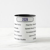 Modern Habit Tracker & 10 Milestones Custom マグカップ (中央)