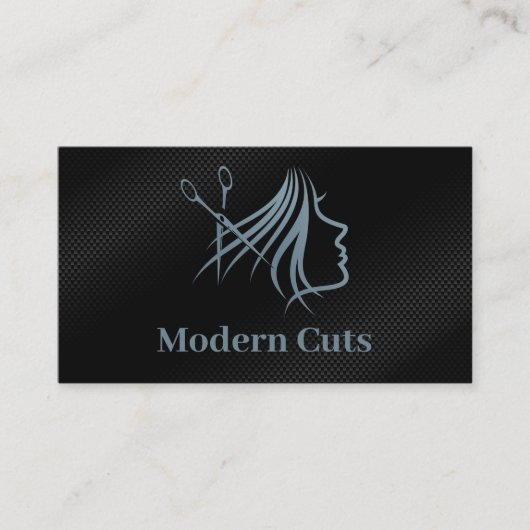 Modern Hair Salon Illustration  名刺 (正面)