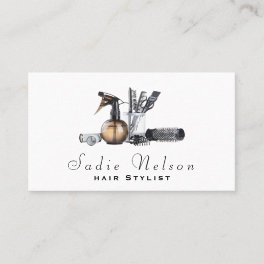 Modern Hair stylist Salon Tools Beauty 名刺 (正面)