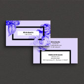 Modern Hairdresser Elegant Floral Hair Stylist 名刺