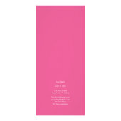 Modern Hairdresser Stylist Scissors Comb Pink Chic ラックカード (裏面)
