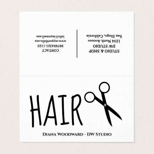 Modern Hairdressers Loyalty 名刺 (外部フラット)