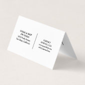 Modern Hairdressers Loyalty 名刺 (裏面)