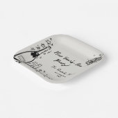 Modern Hand Drawn New Year's Eve Party  ペーパープレート (傾斜あり)