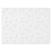 Modern Hand-drawn Taupe Periwinkle Flower テーブルクロス (正面(横))