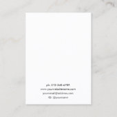 Modern Hand Lettered Jewelry Earring Display  名刺 (裏面)