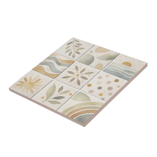 Modern Handcrafted Ceramic Tile – Artisanat Modern タイル (側面)