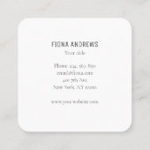 Modern, Hände mit Zauberstab und Sternen, スクエア名刺 (裏面)