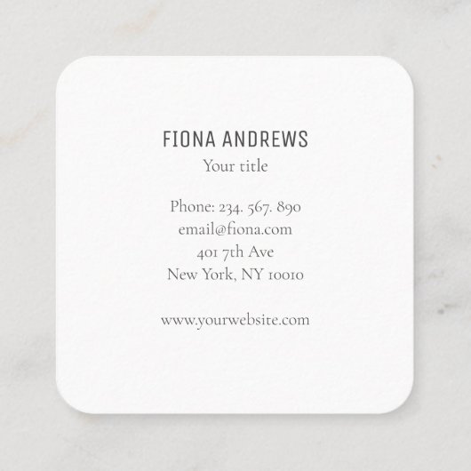 Modern, Hände mit Zauberstab und Sternen, スクエア名刺 (裏面)