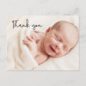 Modern Handlettering Script Baby Photo shower ポストカード (正面)