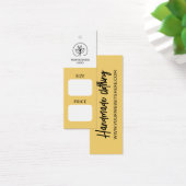 Modern Handmade Clothing Size & Price Tag (デスク)
