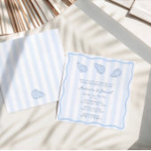 Modern Handwritten Oyster Roast Coed Bridal Shower 招待状