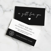 Modern Handwritten Script Gift Voucher 割引カード