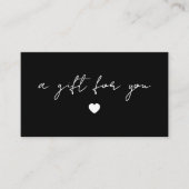 Modern Handwritten Script Gift Voucher 割引カード (正面)