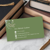 Modern Handwritten Script Graduate Name Card 名刺