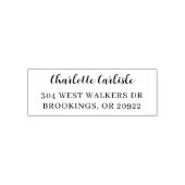 Modern Handwritten Script Signature and Address セルフインキングスタンプ (デザイン)