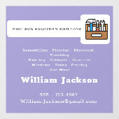 Modern handyman construction custom logo ウィンドウサイン (シート)