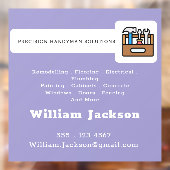 Modern handyman construction custom logo ウィンドウサイン (シート2)