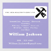 Modern handyman construction custom logo ウィンドウサイン (シート)