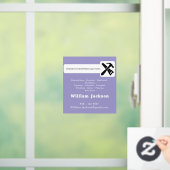 Modern handyman construction custom logo ウィンドウサイン (ホーム)