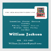 Modern handyman construction custom logo ウィンドウサイン (シート)