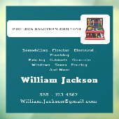 Modern handyman construction custom logo ウィンドウサイン (シート3)