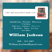 Modern handyman construction custom logo ウィンドウサイン (シート2)