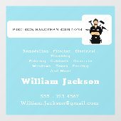 Modern handyman construction custom logo ウィンドウサイン (シート)