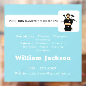 Modern handyman construction custom logo ウィンドウサイン (シート2)