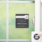 Modern handyman construction custom logo ウィンドウサイン (ホーム)