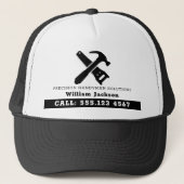 Modern handyman construction custom logo キャップ (正面)