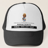 Modern handyman construction custom logo キャップ (正面)