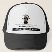 Modern handyman construction custom logo キャップ (正面)