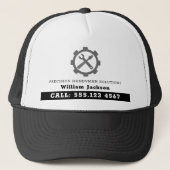 Modern handyman construction custom logo キャップ (正面)